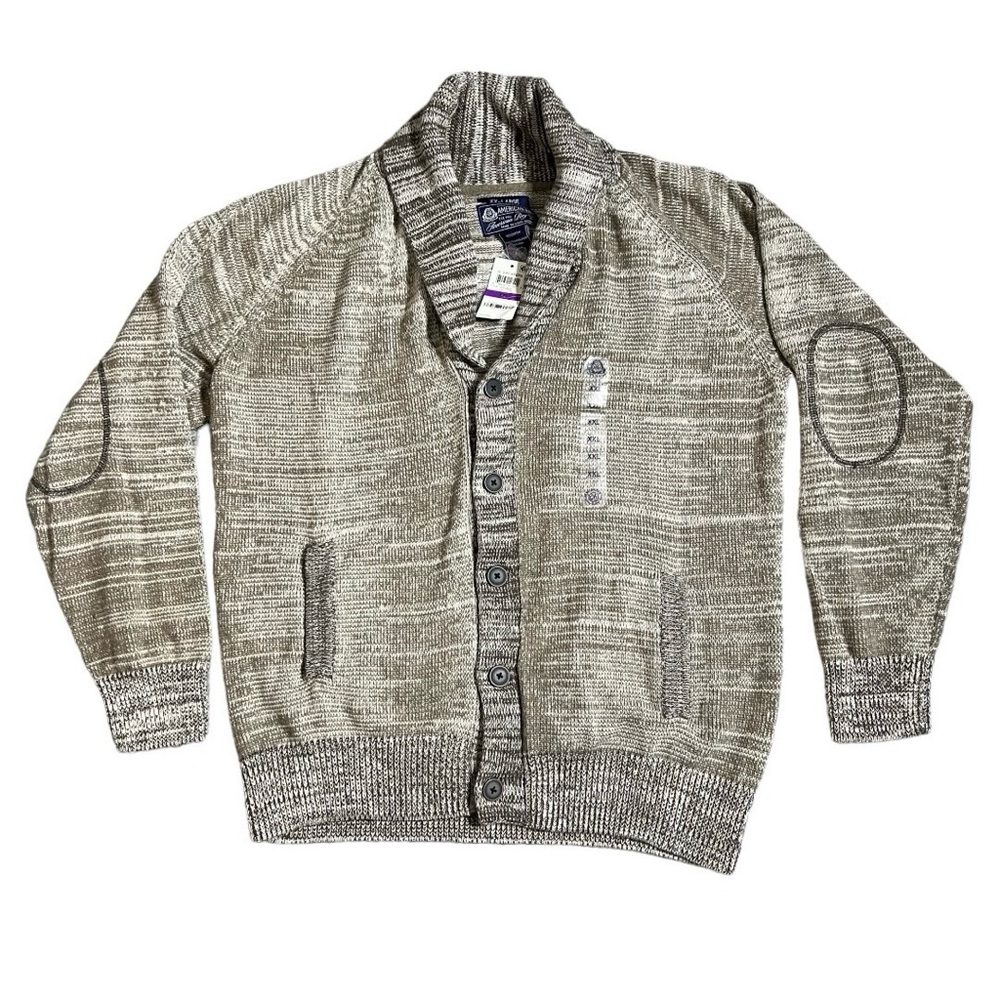 American Rag Men's Beige Classic Fit Long Sleeve Cardigan Sweater - XXL